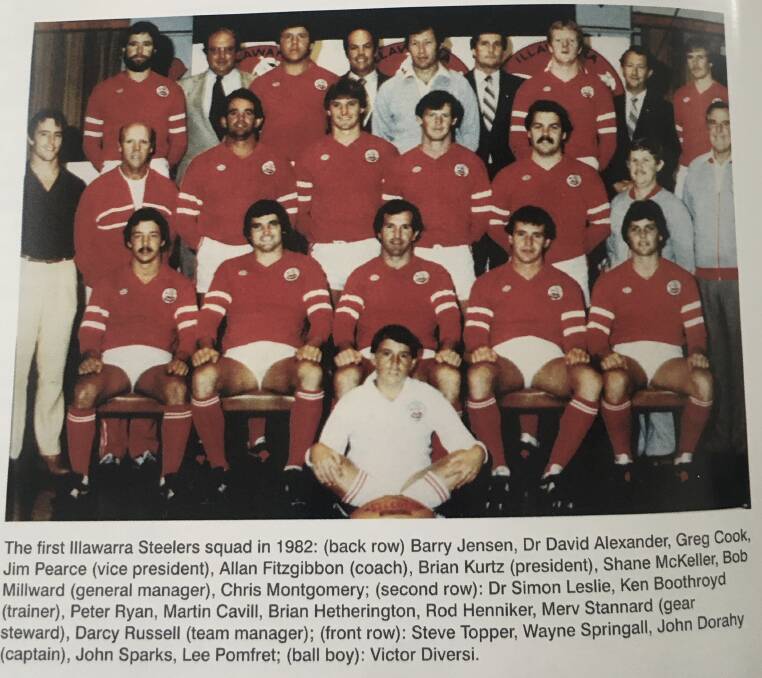 THE ORIGINALS: The first ever Illawarra Steelers first grade squad.
