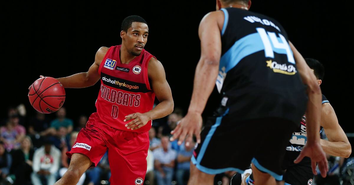 COMPOSED: Perth import Bryce Cotton had five points in the final 20 seconds as the Wildcats went within a whisker of running down the Breakers. Picture: Getty Images