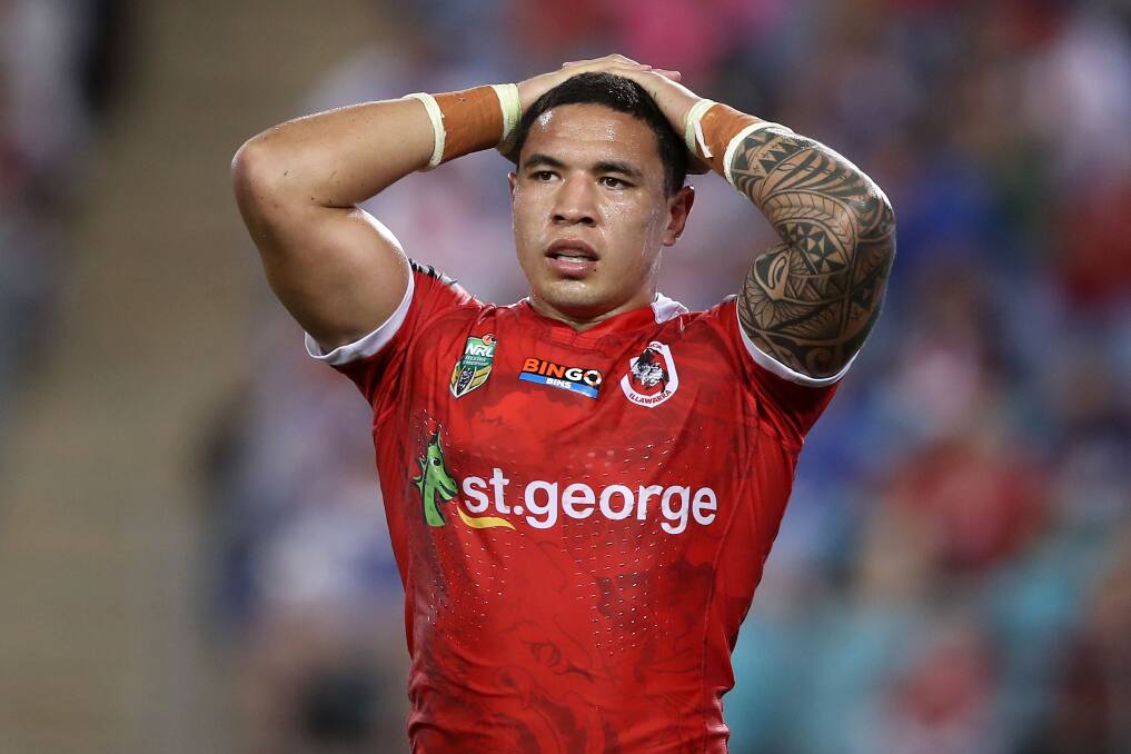 FEELING THE PINCH: Tyson Frizell. Picture: Getty Images