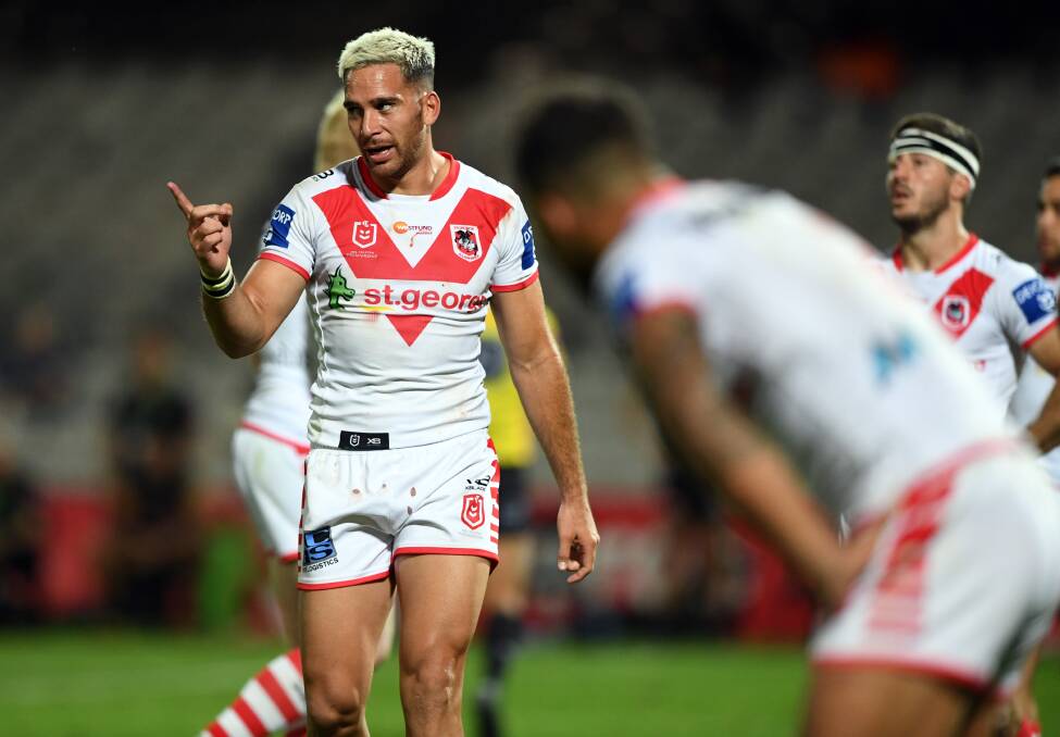 UNDER PRESSURE: Corey Norman (pictured) and halves partner Ben Hunt have been unable to steer their side home despite second-half leads the last two weeks. Picture: NRL Photos.