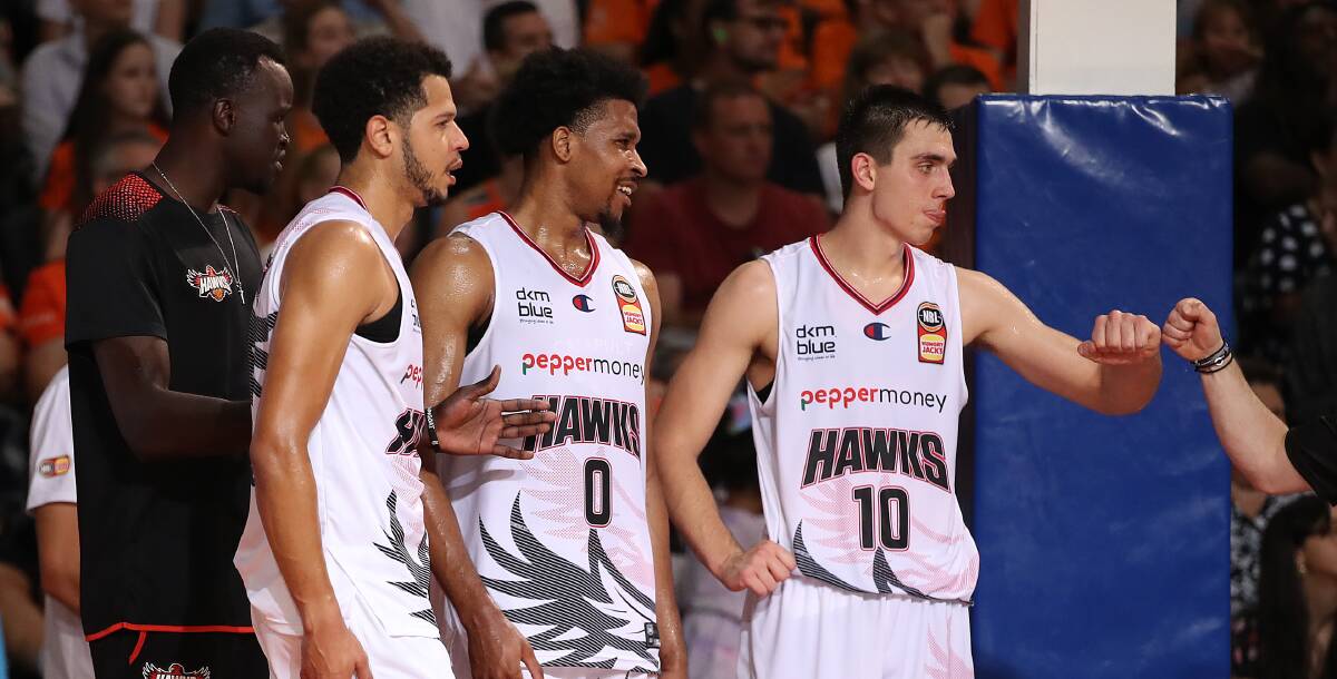 BOND: Hawks coach Brian Goorjian has never seen a tighter team than his current roster. Picture: Getty Images