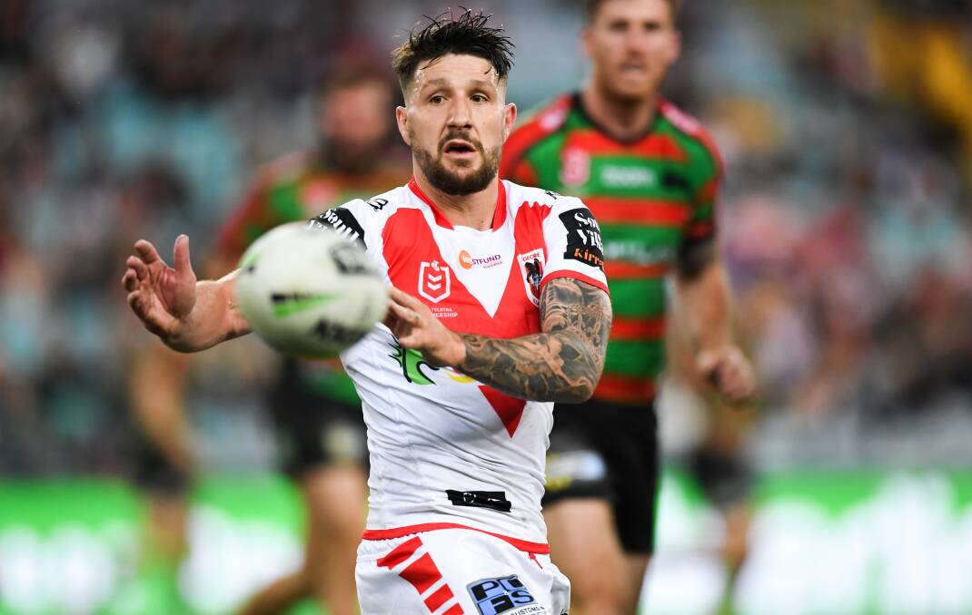 BACK ON DECK: Dragons skipper Gareth Widdop says he always has a burning desire to return to the park this season. Picture: NRL Photos