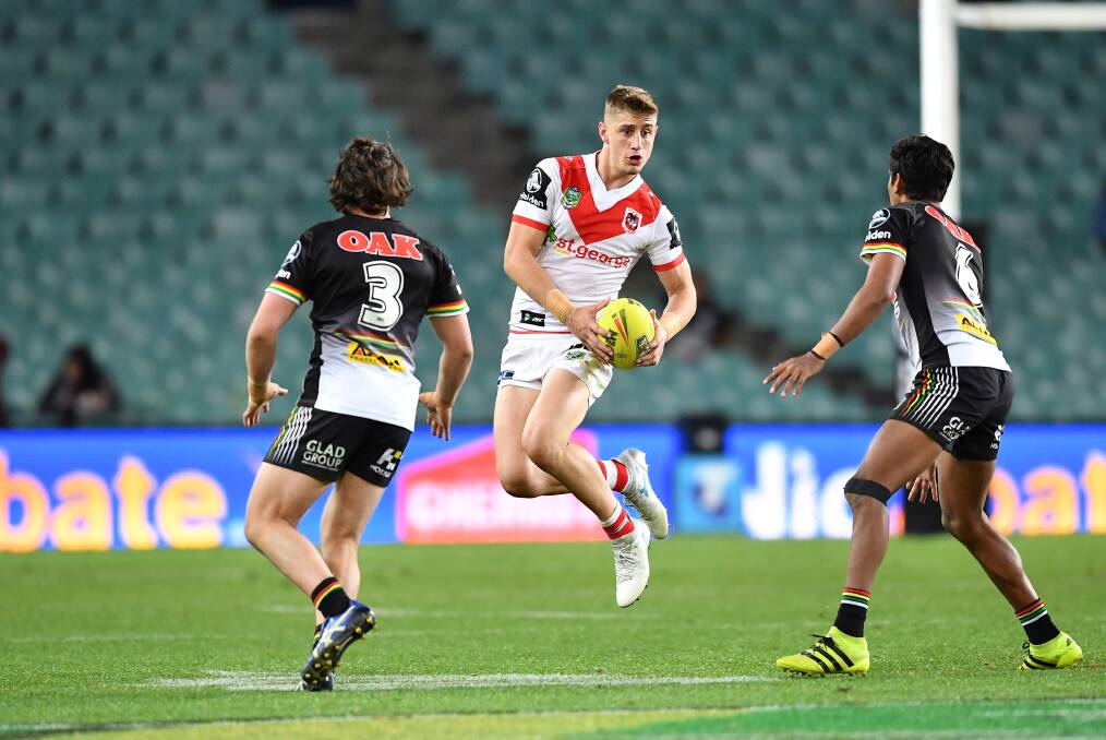OUT: Dragons star Zac Lomax won't play against Manly. Picture: NRL Photos