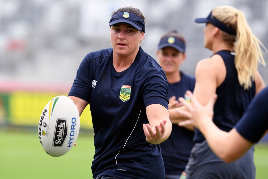 SWANSONG: Jillaroos prop Steph Hancock will be lapping up every minute she spends in the Australian jumper in her final tournament. Picture: AAP