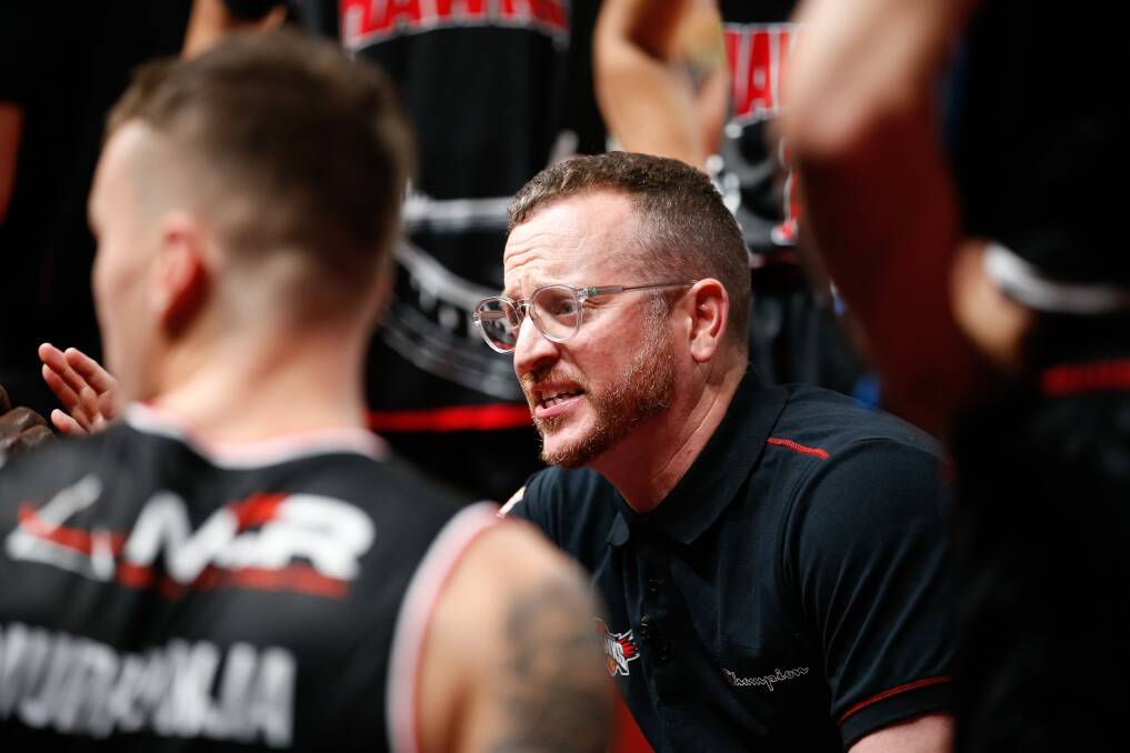 Hawks coach Jacob Jackomas says his side must make the most of the two-week FIBA window to get their campaign back on track. Picture by Robert Peet