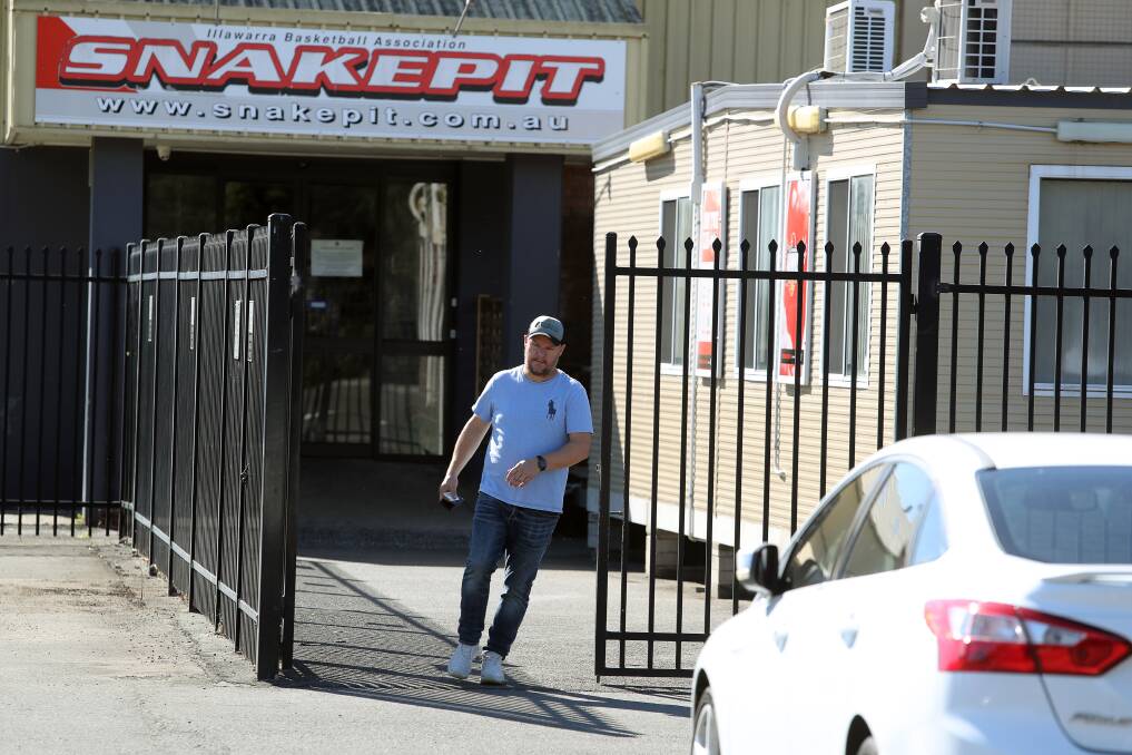 WAY OUT: Former Hawks owner Simon Stratford leaves the Snakepit after meeting with the IBA and administrators on Wednesday. Picture: Robert Peet. 