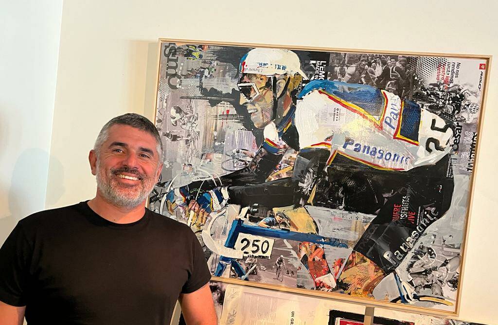 Former professional cyclist Miguel Soro's artwork was first inspired by the views he saw while riding. Picture supplied