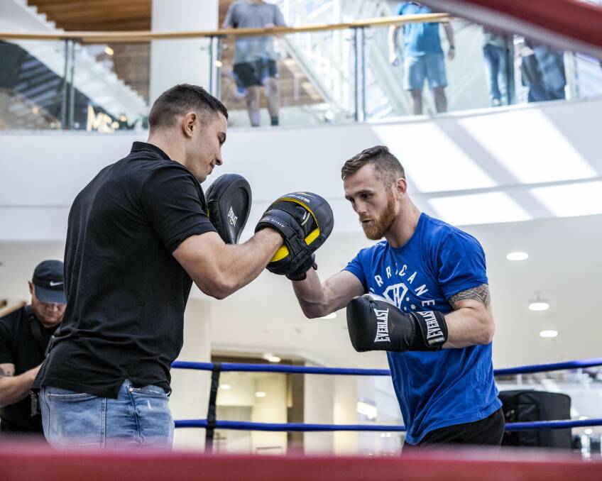 CONFIDENT: Former world-title challenger Dennis Hogan is "mystified" by his underdog status ahead of his bout with Tim Tszyu in Newcastle on Wednesday. Picture: Iron Monkey Photography.