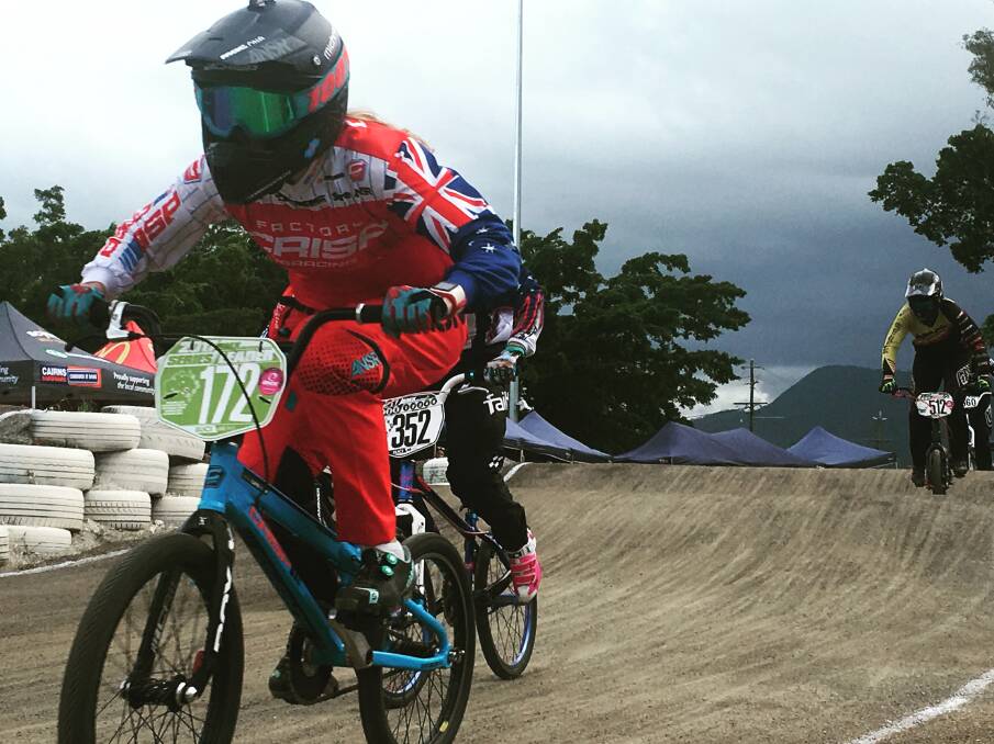 TWO FROM TWO: Illawarra BMX star Leanna Curtis (No. 172) went two for two in Cairns over the weekend, meaning she'll head into the upcoming nationals in ominous form.