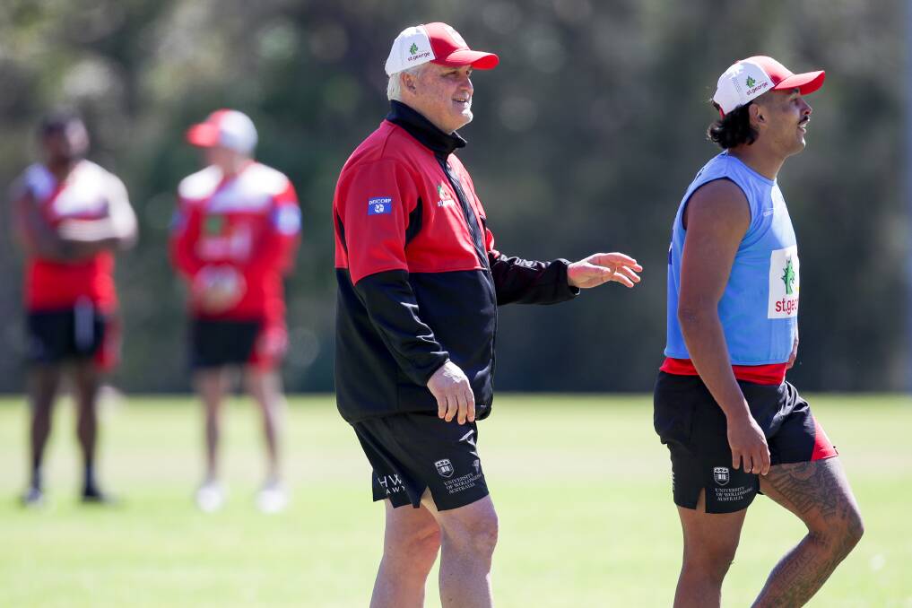 Dragons coach Anthony Griffin at preseason training. Picture by Adam McLean