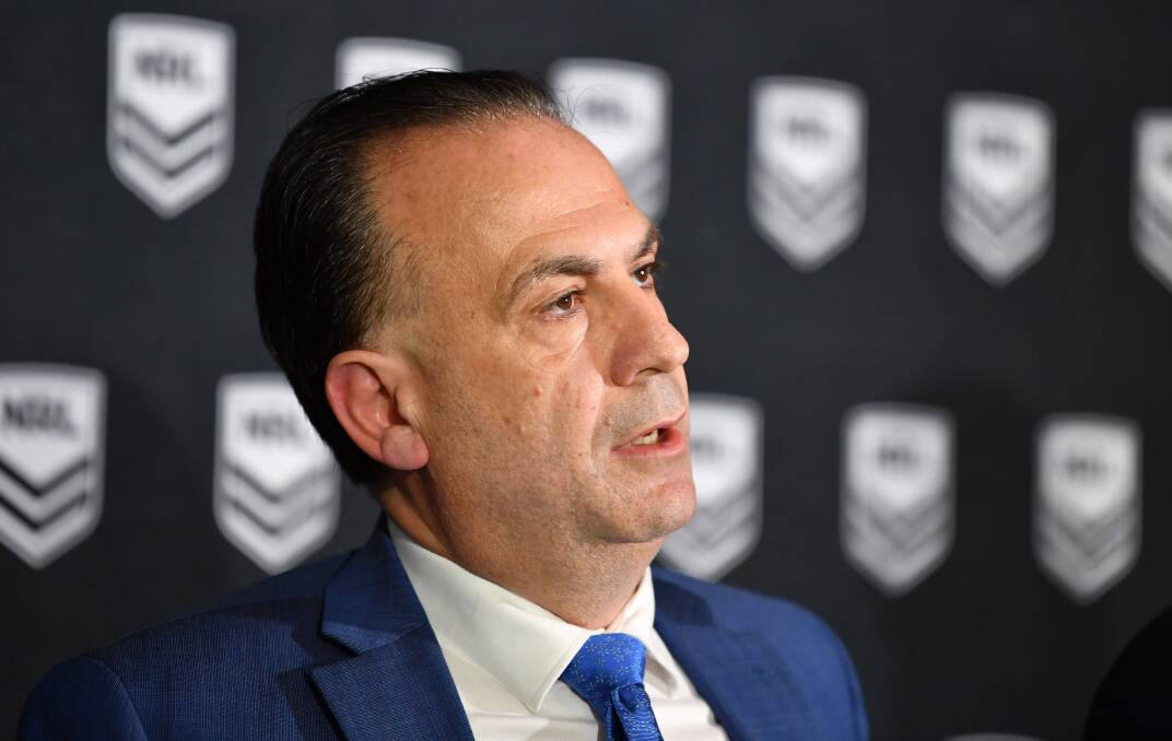 CLEAR MESSAGE: ARLC chairman Peter V'landys says a total of $120,000 in fines sends a clear message about players responsibilities as the NRL looks to resume amid the COVID-19 lockdown. Picture: NRL Imagery
