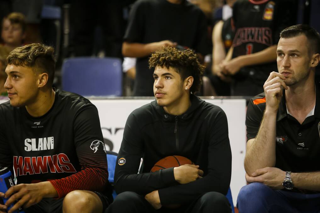 DONE: LaMelo Ball's time with the Hawks is at an end. Picture: Anna Warr