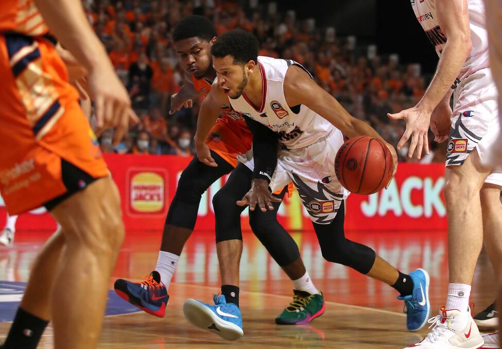 STAR: Tyler harvey had 25 points in the Hawks emphatic victory over Cairns on Monday night. Picture: Getty Images