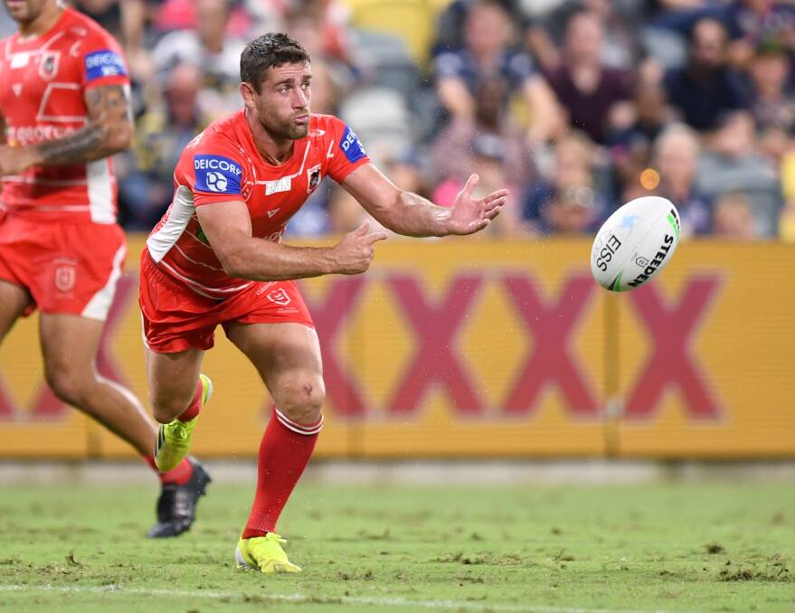 STEADY: Andrew McCullough showed poise from dummy-half on Saturday. Picture: NRL Imagery