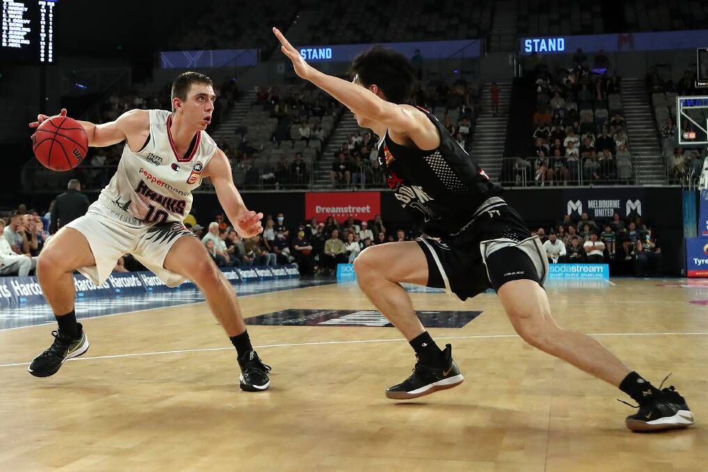 TOUGH: Justinian Jessup's 19 points couldn't get the Hawks within reach of Melbourne United on Sunday. Picture: Getty Images