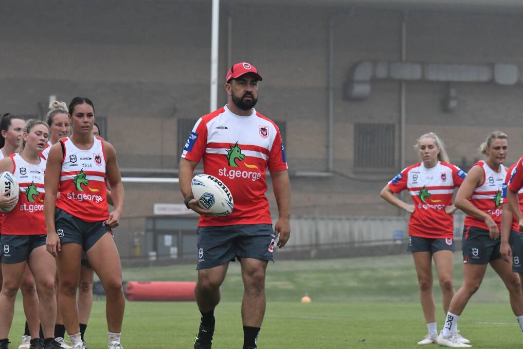LOVING IT: Jamie Soward is relishing a return to the Dragons fold as NRLW coach a decade after spearheading the club's 2010 NRL premiership. Picture: Dragons Media