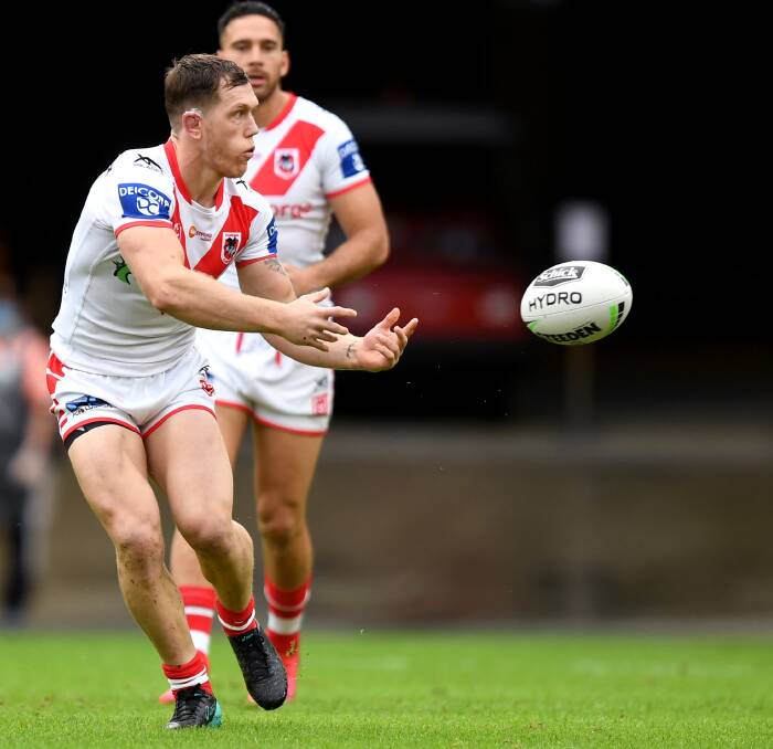 HIGHER BAR: Dragons skipper Cam McInnes isn't interested in merely competing with the NRL's heavyweights. Picture: NRL Imagery