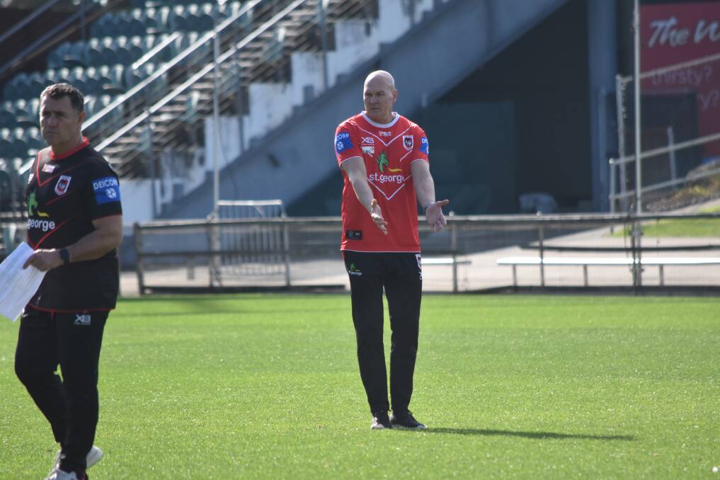 FOCUS: Paul McGregor at Dragons training on Thursday. Picture: Dragons Media