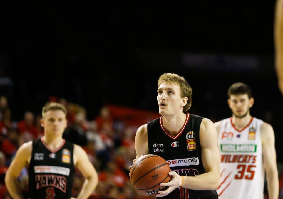 LOOKING UP: Dan Grida is confident he can take his game to a new level this NBL season. Picture: Anna Warr