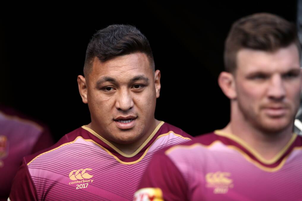 WRECKING BALL: Queensland hardman Josh Papalii is set for a collision with NSW destroyer Andrew Fifita on Wednesday night. Picture: Getty Images