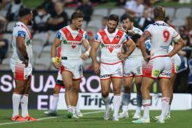 Dragons skipper Ben Hunt says the Dragons still have some work to do to cast off old habits after conceding 84 points the past two weeks. Picture Getty Images