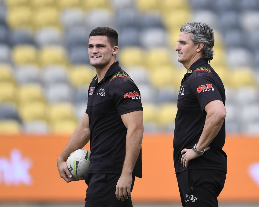 HEIR APPARENT: Nathan Cleary has the highest ceiling of any present player, but can he take these finals by the scruff of the neck. Picture: Getty Images