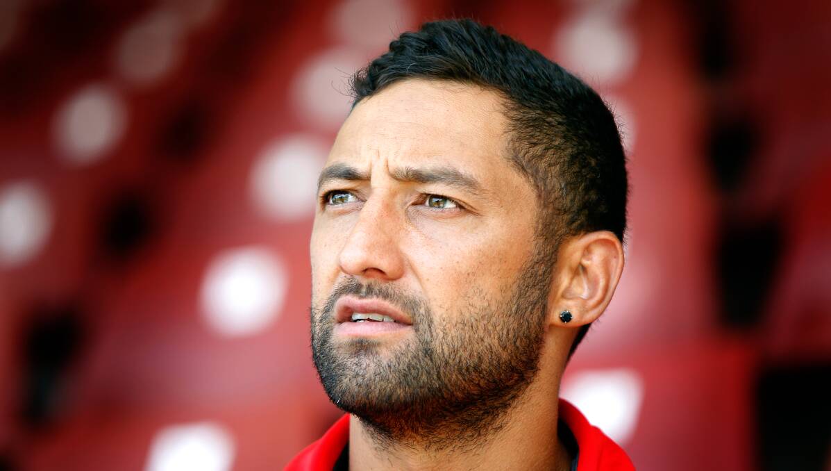 IN THE CROSSHAIRS: Benji Marshall is feeling relaxed ahead of his side's season-opener despite being off-contract in 2016. Picture: Sylvia Liber