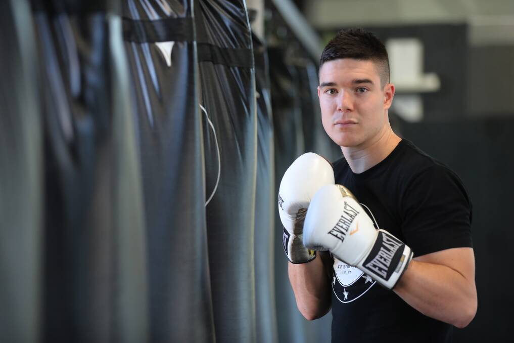 NO PRISONERS: Tyler Sargent Wilson will step into the ring for his second pro fight on the Paul Gallen-Lucas Browne undercard at the WEC on April 21. Picture: Robert Peet