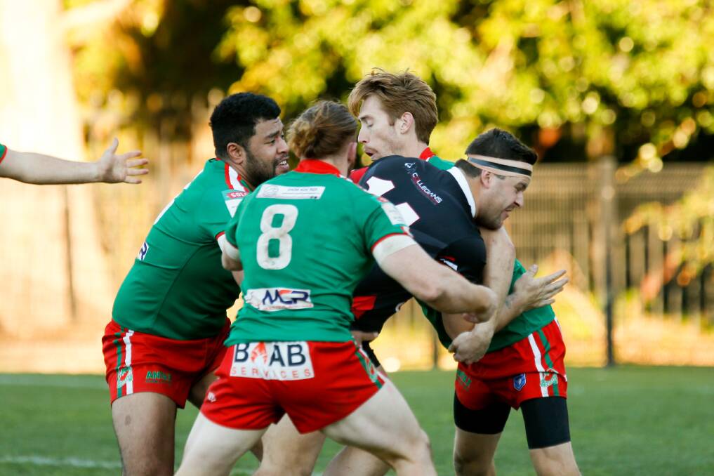 LAST OUTING: Corrimal and Collegians in action on the day Greater Sydney was plunged into COVID lockdown. Picture: Anna Warr