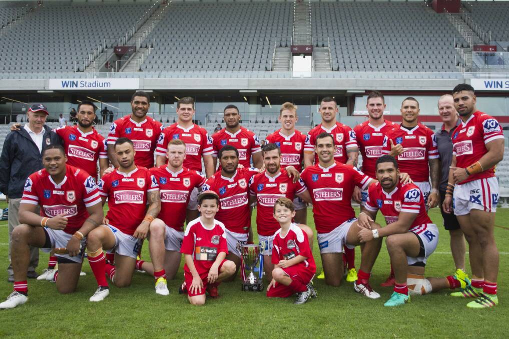 WINNERS: Illawarra claimed the coveted Tom Kirk Cup with a 22-12 win over Newtown at WIN Stadium on Saturday. Picture: Blake Edwards.