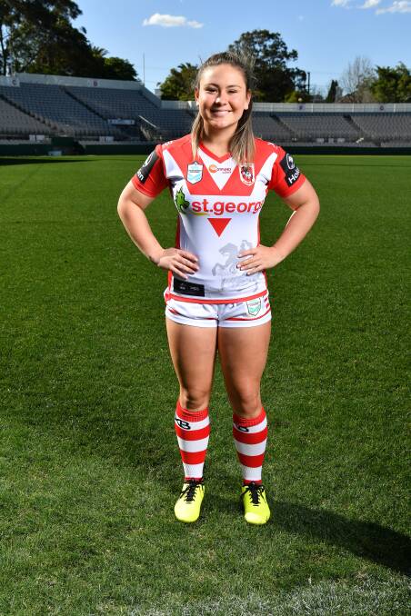 BIG FUTURE: Steelers Tarsha Gale Cup star Keeley Davis signed her NRL contract with the Dragons the day she turned 18. Picture: NRL Photos