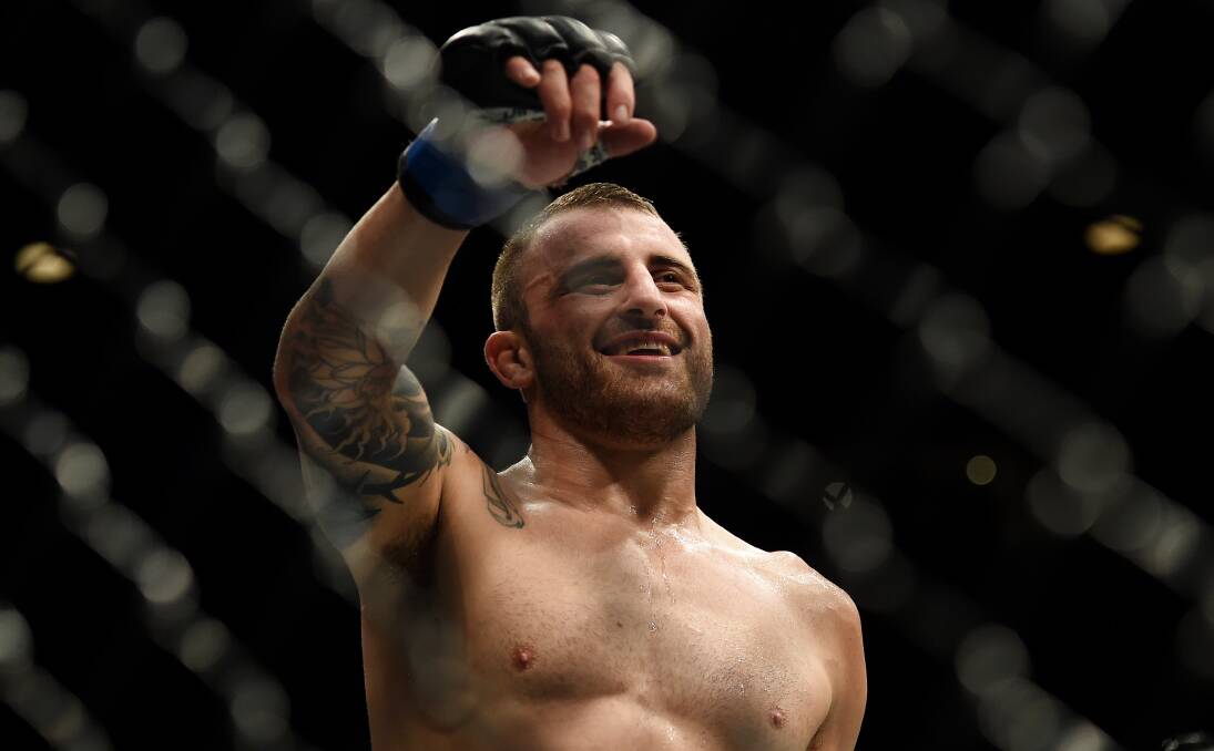 HOME GROWN: UFC featherweight Alex Volkanovski has claimed his second Illawarra Mercury People's Choice Sportsperson of the Year award. Picture: AAP 
