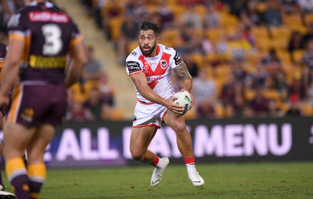 Jordan Pereira was undergoing scans in hospital on Saturday night after an awkward full playing for the Dragons Canterbury Cup side against Newtown. Picture: NRL Photos