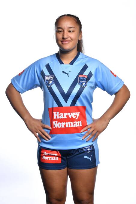ACE: Steelers prop Tiana Kore shapes as a bench weapon for NSW on Thursday. 
