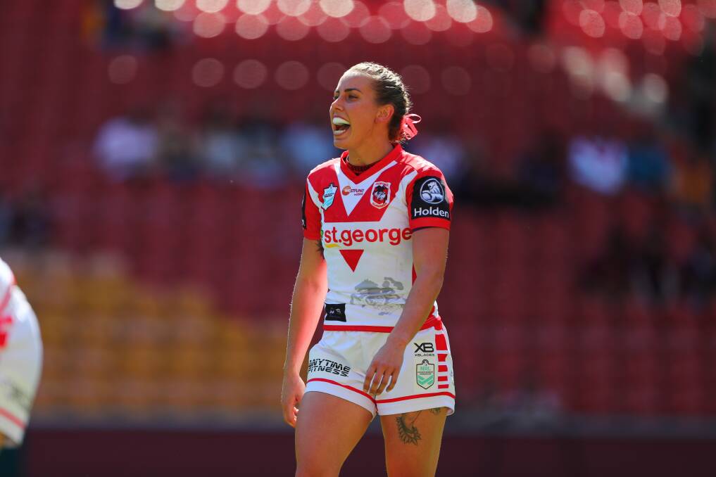 ITCHING TO GET BACK: Dragons skipper Sam Bremner feels like a rookie again as she prepares to return to elite rugby league this weekend. Picture: NRL Photos