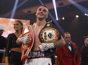 NICE: Wollongong's Sam Goodman climbed off the canvas to claim IBF and WBO regional titles in Newcastle on Wednesday night. Picture: Getty Images