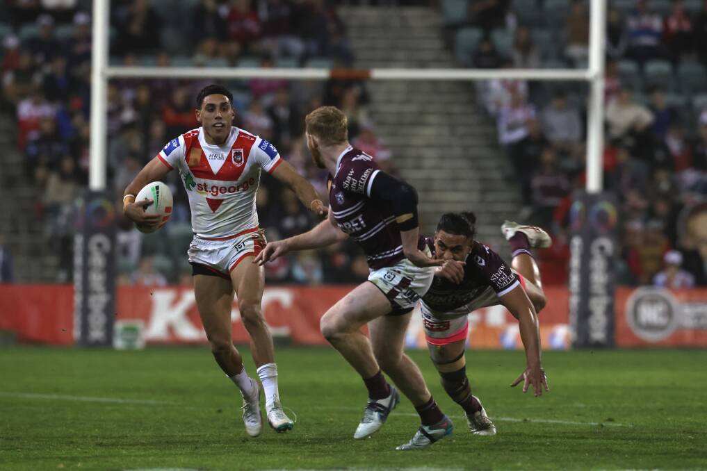 Tyrell Sloan isn't putting any added pressure on himself as he enters just his third full NRL campaign. Picture by Anna Warr 