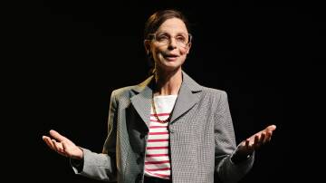 Heather Mitchell stars as Ruth Bader Ginsburg in RBG Of Many, One. Picture by Prudence Upton