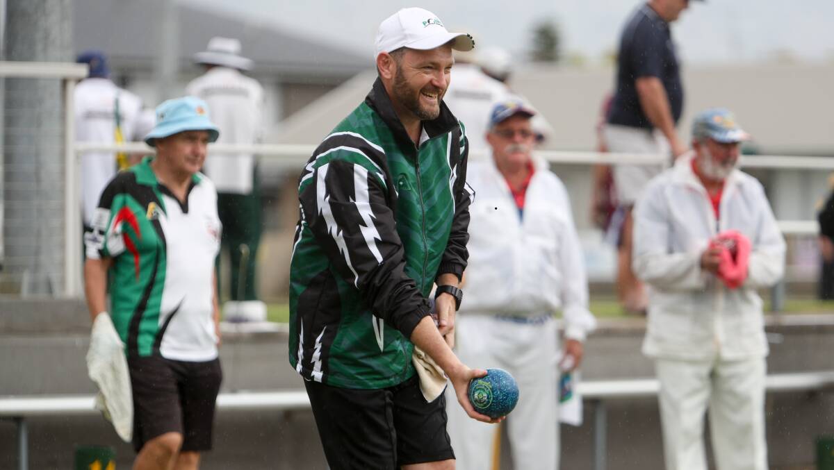BACK TO THE FUTURE: Brett Duprez scores a stunning comeback win in the South Pacific Bowls Fours. Picture: ADAM MCLEAN
