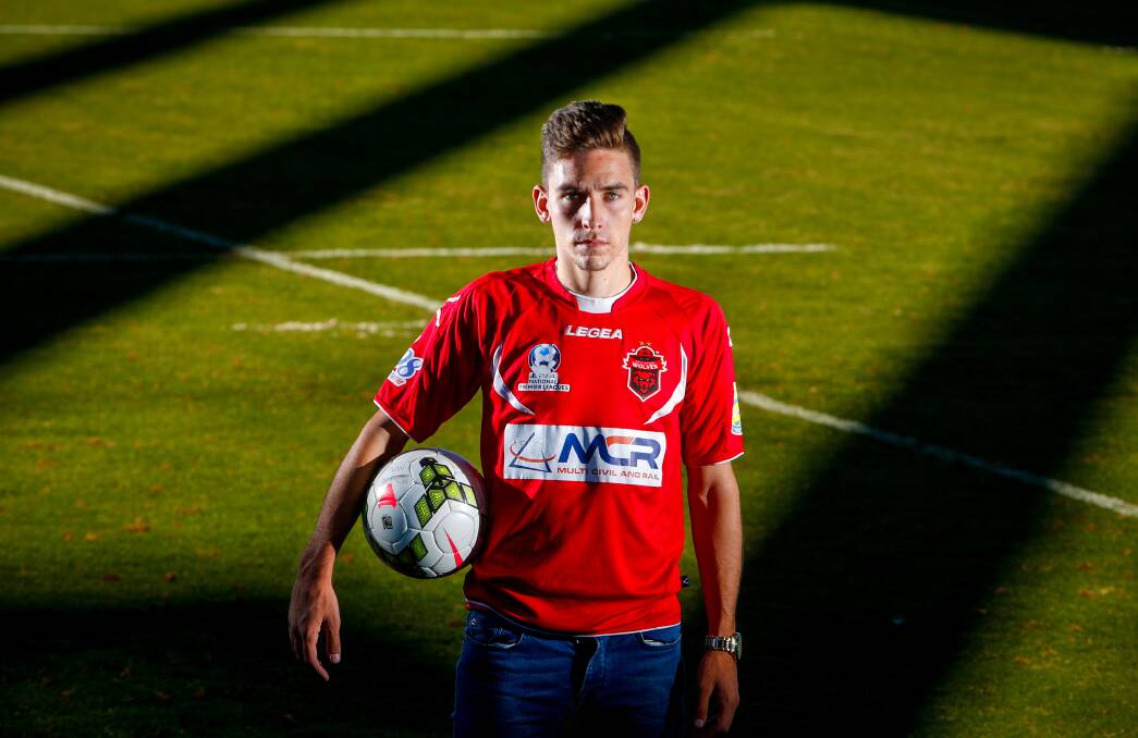 MAJOR COUP: Josh MacDonald has signed for the Wollongong Wolves and will play in Wednesday's FFA Cup game against Wagga City. Picture: ADAM McLEAN