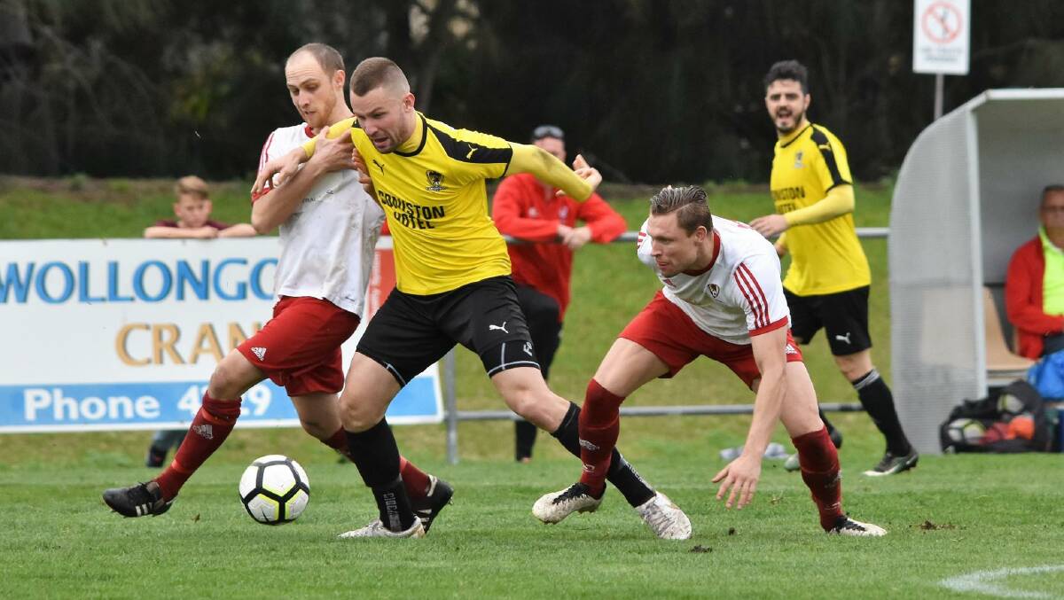 FITNESS TEST: Coniston's Dinko Terzic is hoping to recover from a calf injury to face Warilla in the District League decider. Picture: KIAH HUFTON/SOCCER SHOTS ILLAWARRA