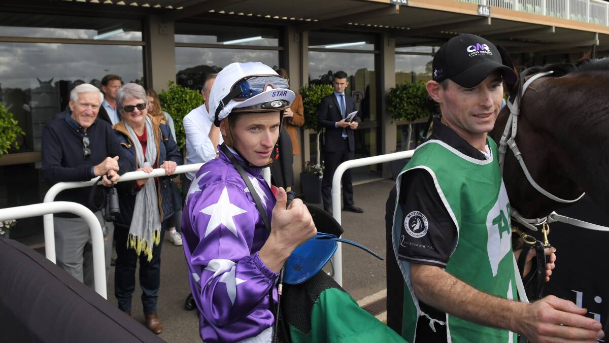 BACK: Jockey James McDonald made his return from a lengthy suspension and will also ride at Kembla Grange on Thursday. Picture: AAP IMAGE/SIMON BULLARD