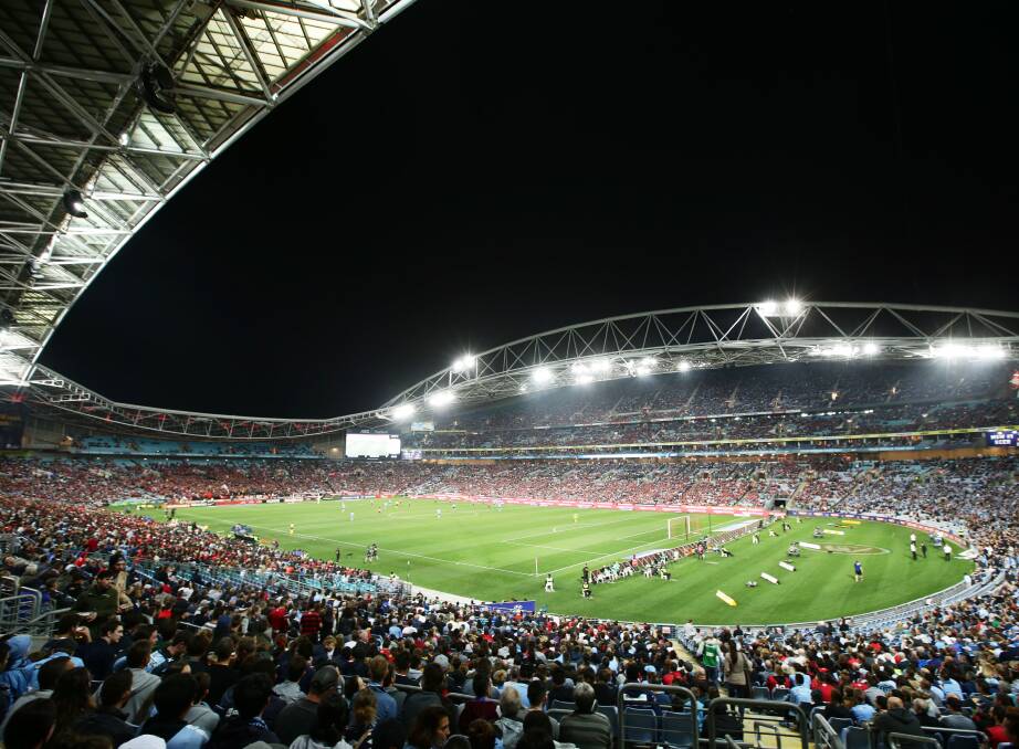 HISTORIC NIGHT: The Sydney Derby broke the A-League record for the biggest attendance with more than 60,000 people at the game. Picture: GETTY IMAGES