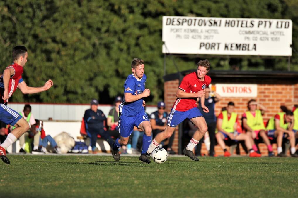 CUP GLORY: Bulli's Sam Davies dribbles the ball during his team's victory over Albion Park. Picture: PEDRO GARCIA