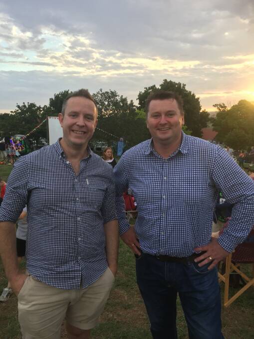 Wollondilly Mayor Matthew Deeth and Wollondilly MP Nathaniel Smith.