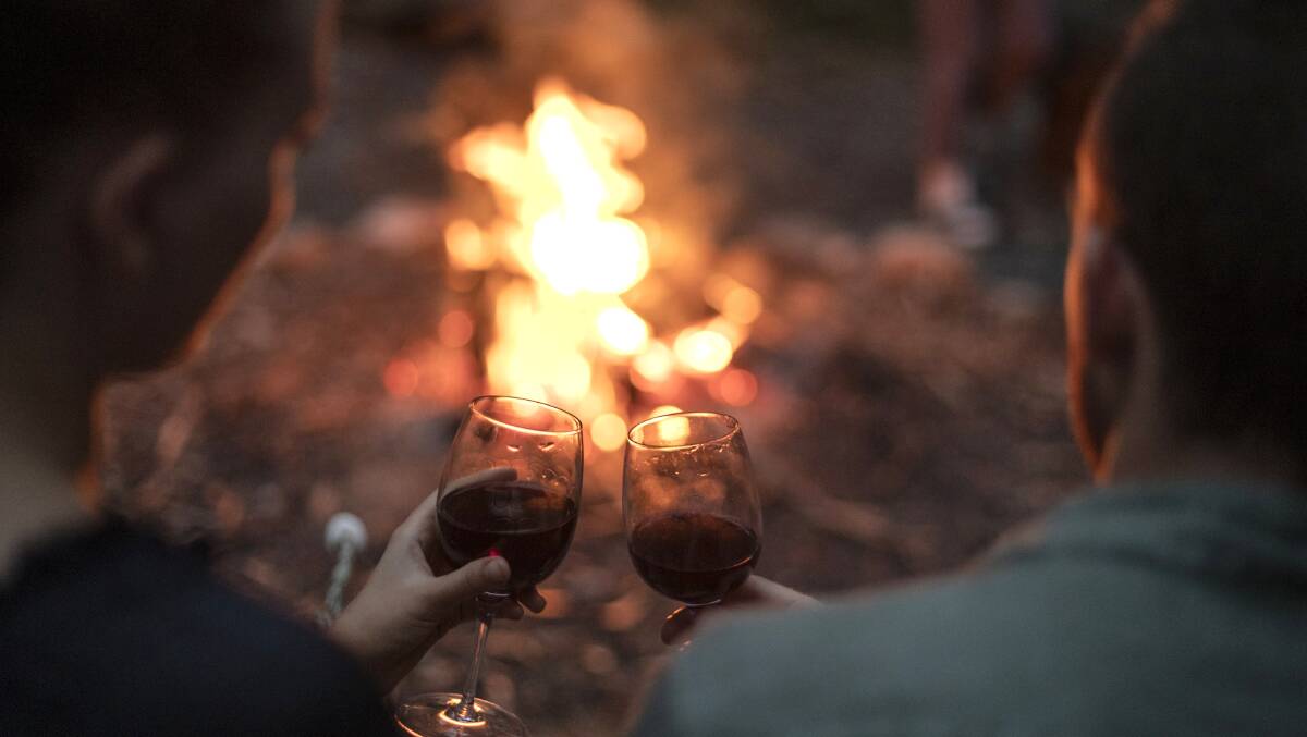 Make the most of cool evenings at Paperbark Camp.