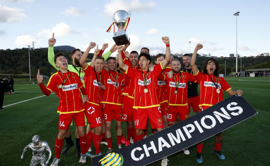 Success: Wollongong United won the Illawarra Premier League grand final in 2020. Picture: Anna Warr