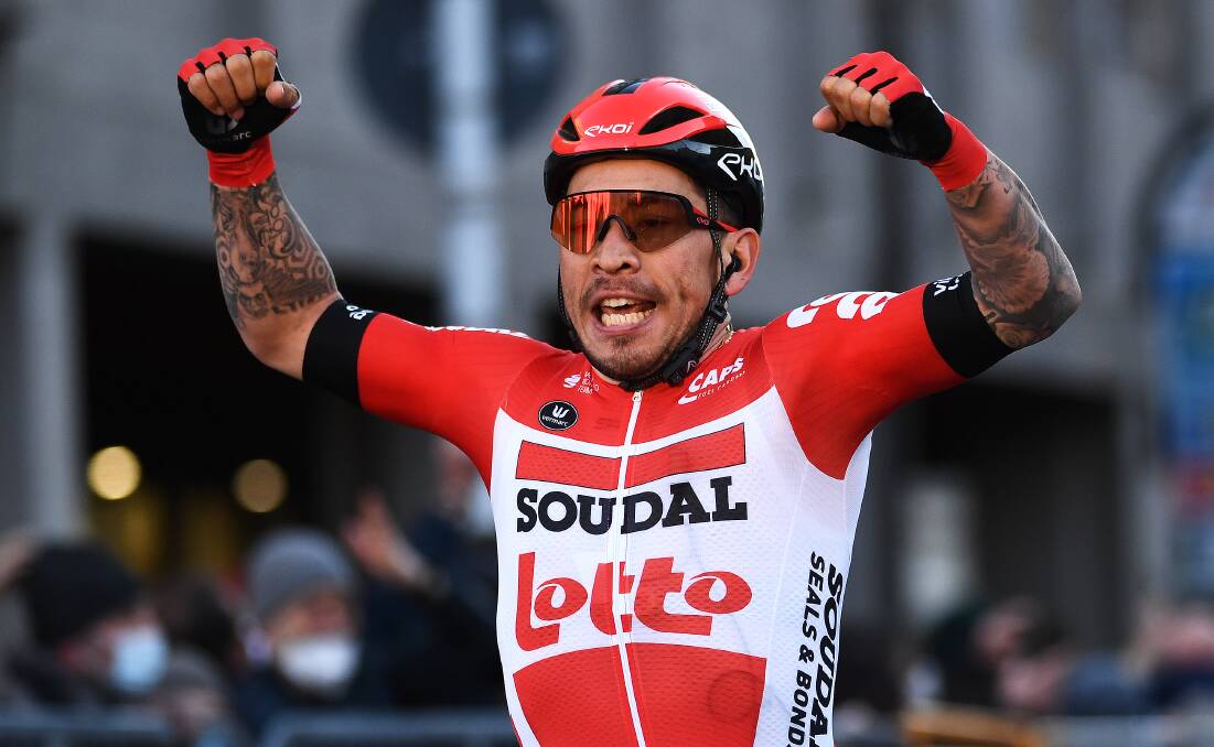 World beater: Australia's Caleb Ewan wins for Team Lotto Soudal during the Tirreno-Adriatico in Italy in March. Picture: Tim de Waele/Getty Images