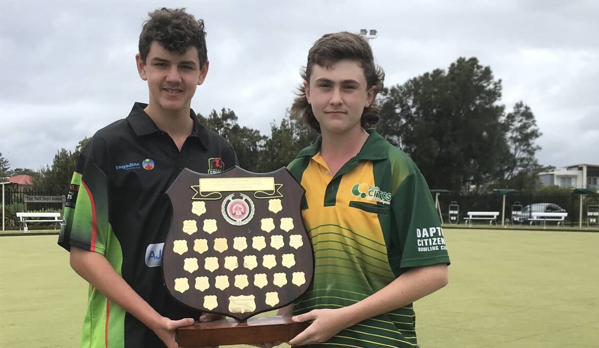 UNITED: Travis Moran and Flynn Copper met in the Junior South Pacific U16s final and are teammates for Illawarra in the State Junior Inter-Zone event in Dubbo.