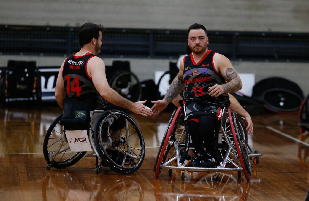Final battle: Nick Taylor and Luke Pople have played key roles for the Wollongong Roller Hawks. Picture: Anna Warr